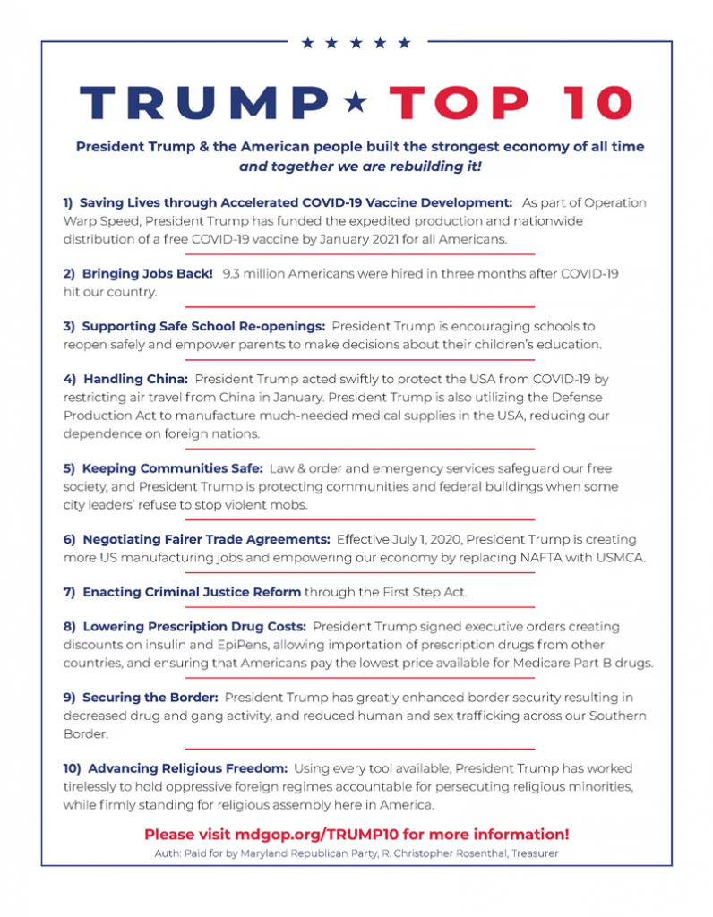 President Trump's Top 10