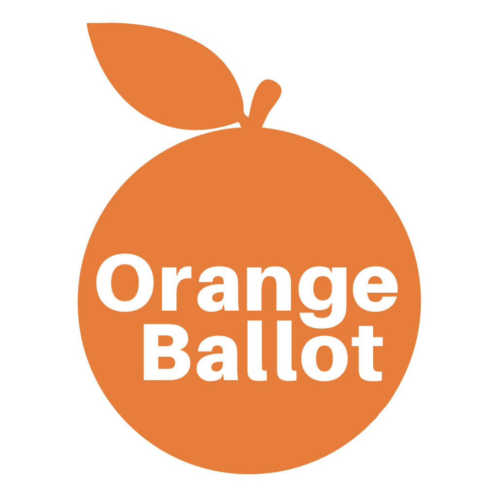 Orange with text in it